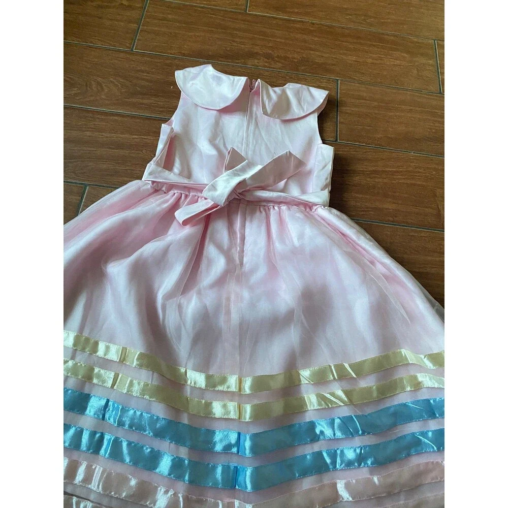 2 Pink dress easter colors sleeveless sz 6 & 8 sisters birthday flower girl